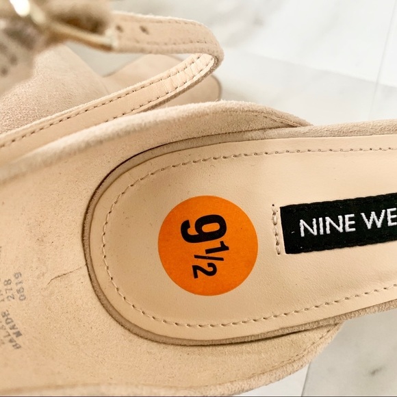 Nine West Gavyn ankle strap block heels size 9.5 - Picture 11 of 13